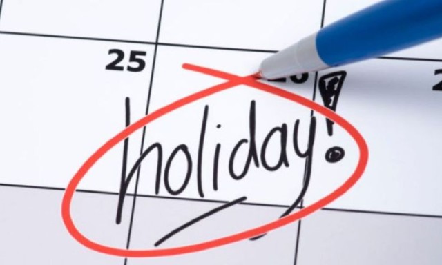 الإجازات والعطلات الرسمية