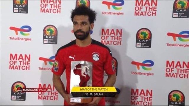 محمد صلاح رجل مباراة مصر ضد المغرب