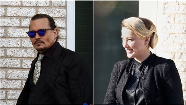 فن  جوني ديب وآمبر هيرد