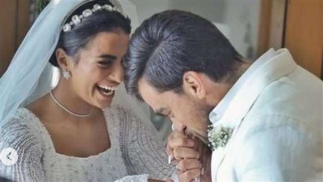 محمد مكاوي ونورهان عماد من حفل زفافهما