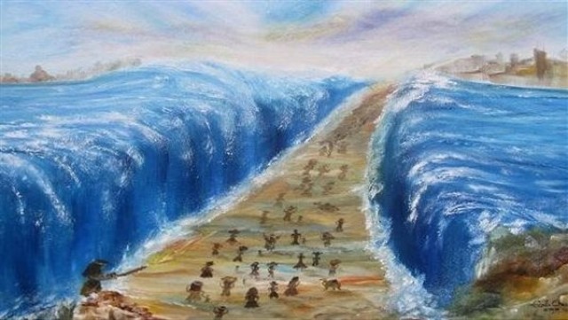 انشقاق البحر لموسى