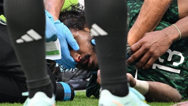 إصابة ياسر الشهراني لاعب المنتخب السعودي