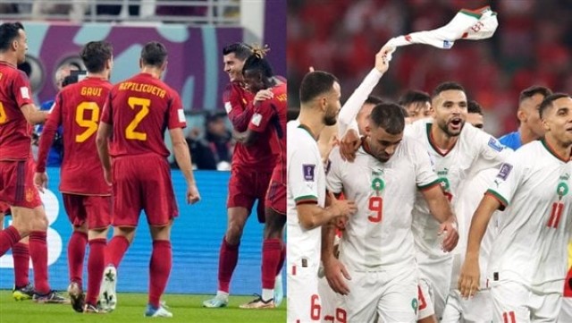 مباراة المغرب ضد إسبانيا