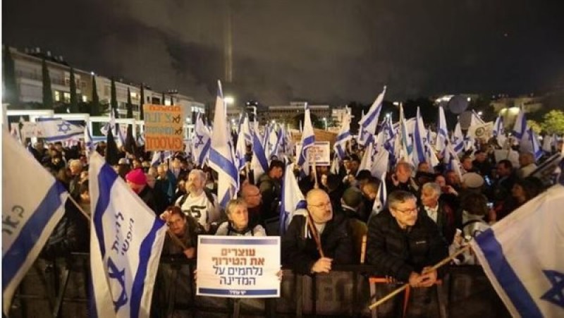 تظاهرات ضد حكومة نتنياهو في إسرائيل، فيتو