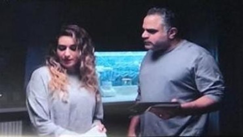 أمينة خليل ومحمد شاهين من مسلسل الهرشة السابعة