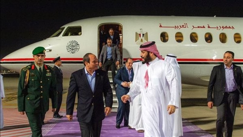 الأمير محمد بن سلمان يستقبل الرئيس السيسي