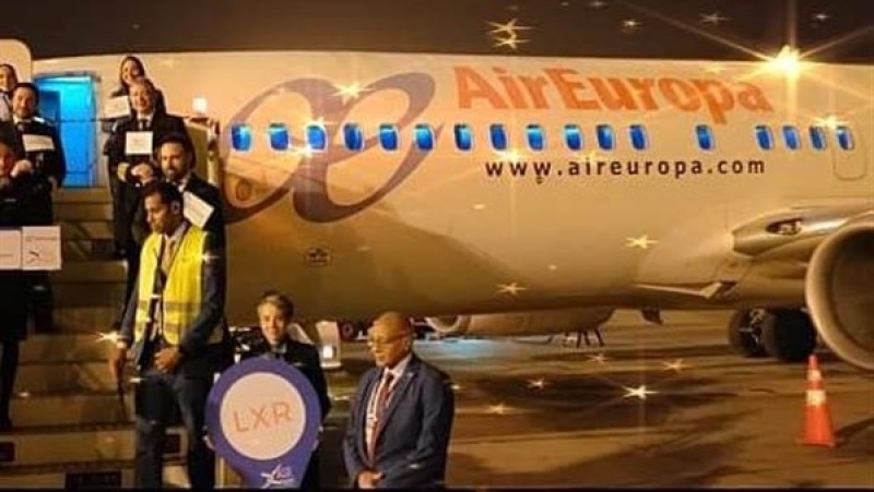 مطار الأقصر يستقبل أولى رحلات شركة Air Europa القادمة من مدريد