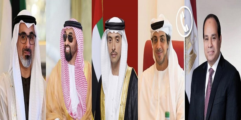 الرئيس السيسي وقادة الإمارات