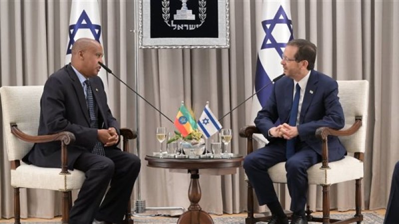 رئيس إسرائيل وسفير إثيوبيا