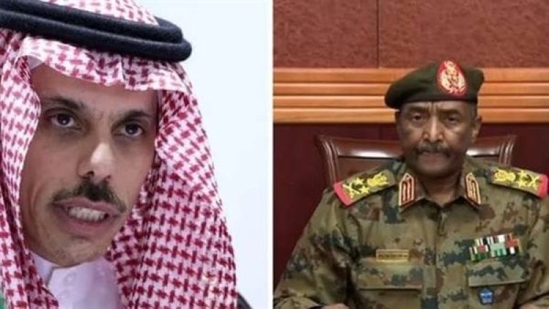 البرهان ووزير الخارجية السعودي