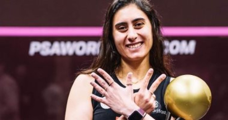نور الشربيني بطلة الإسكواش: مبروك للاعبين والجماهير نلتقى فى الأولمبياد