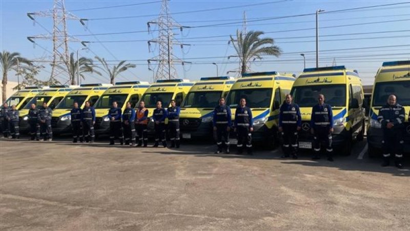 20 سيارة إسعاف تصل موقع حادث تصادم بطريق «القاهرة - الإسكندرية» الصحراوي