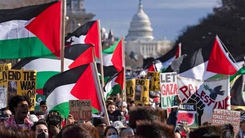مظاهرات في أمريكا تضامنا مع غزة