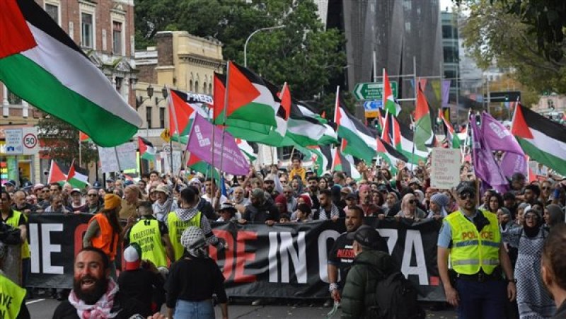 مظاهرات داعمة للشعب الفلسطيني